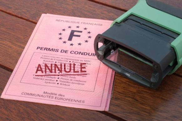 Permis de conduire annulé